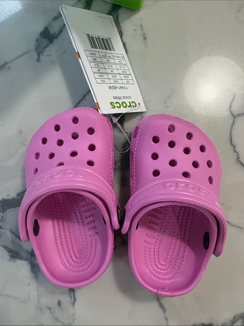 CROCS Toddler Classic Clog in Taffy Pink